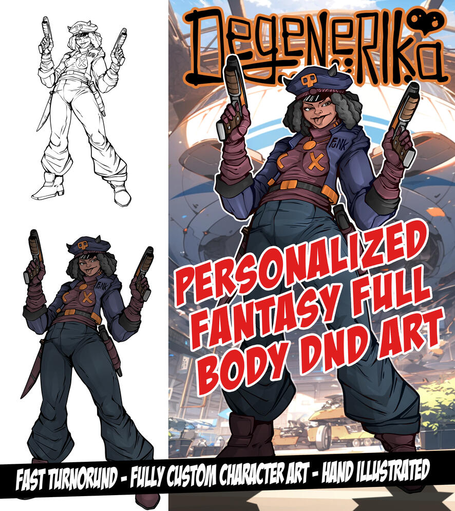 Fantasy Full Body DND Art